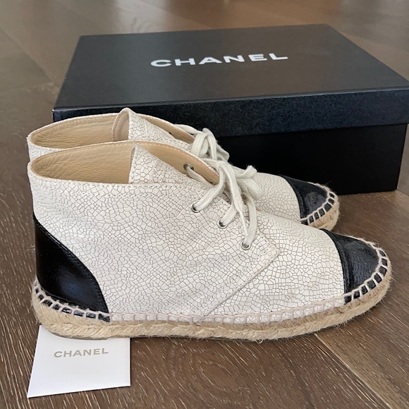 CHANEL Shoes - Chanel Espadrilles high tops 36 like new